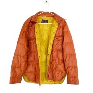 EDDIE BAUER Vintage Goose Down filled puffer jacket. Mens sz S Women's sz L.